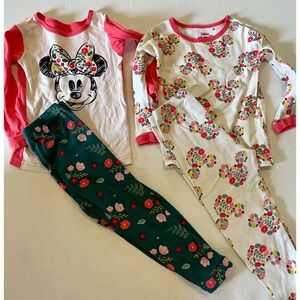 Bundle of Minnie pajamas size 4T